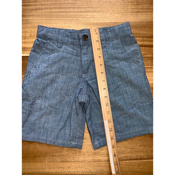 Cat & Jack Boys Chambray Blue Shorts w/ Pockets, Snap & Zip Closure Size 7 - Picture 11 of 11